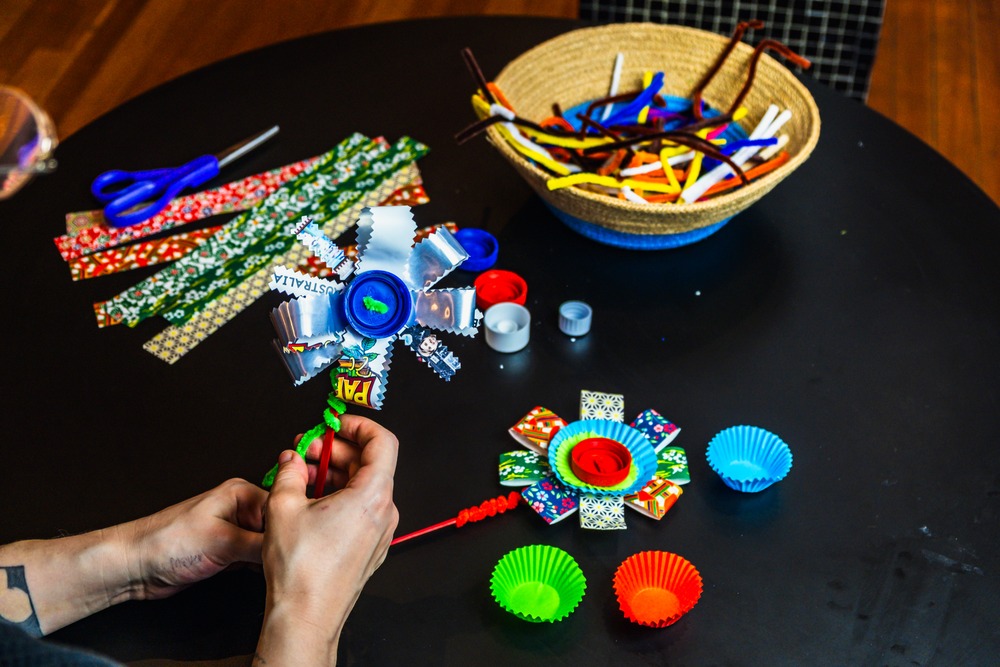 MAKERSPACE: Upcycled Flowers