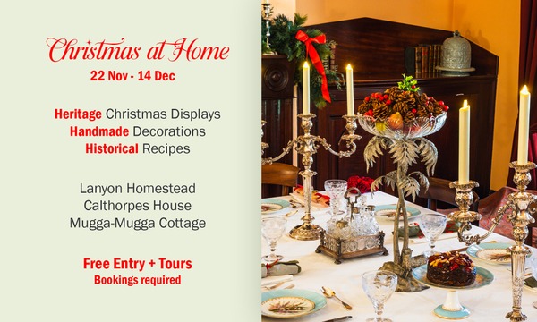 TOURS: Christmas at ACT Historic Places